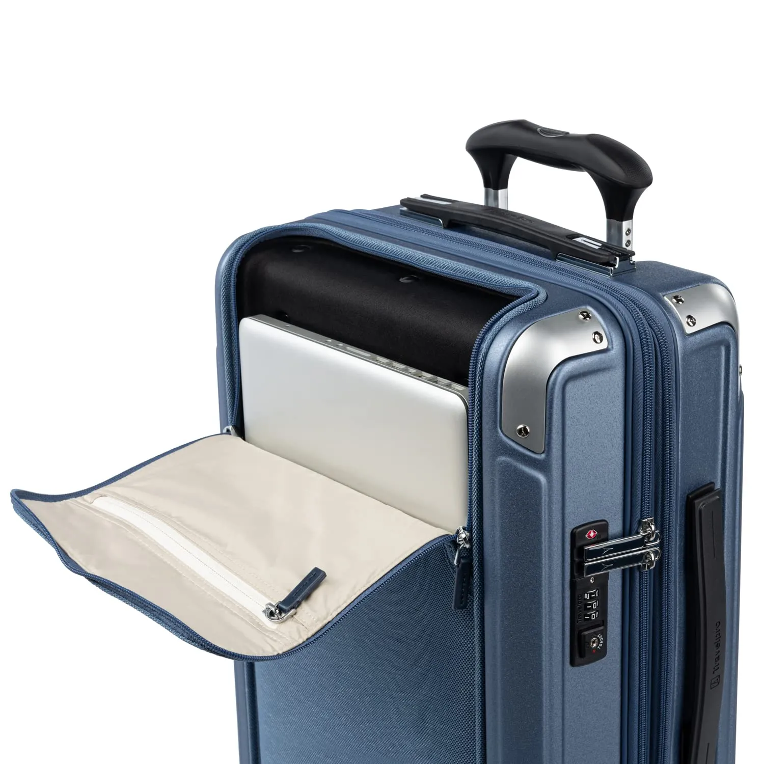 Travelpro Platinum Elite Hardside Expandable Spinner Wheel Luggage TSA Lock Hard Shell Polycarbonate Suitcase, Carry on Laptop Pocket 21-Inch