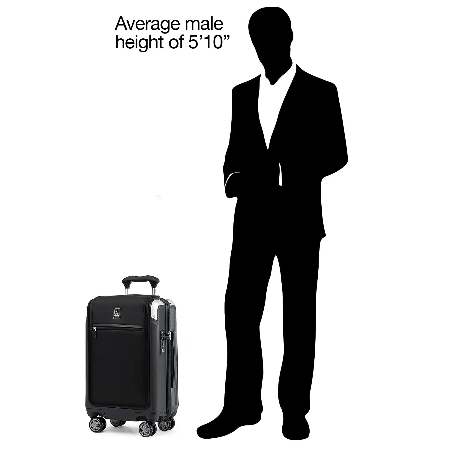 Travelpro Platinum Elite Hardside Expandable Spinner Wheel Luggage TSA Lock Hard Shell Polycarbonate Suitcase, Carry on Laptop Pocket 21-Inch