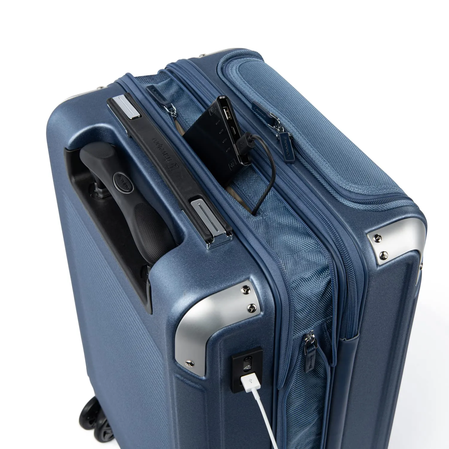 Travelpro Platinum Elite Hardside Expandable Spinner Wheel Luggage TSA Lock Hard Shell Polycarbonate Suitcase, Carry on Laptop Pocket 21-Inch