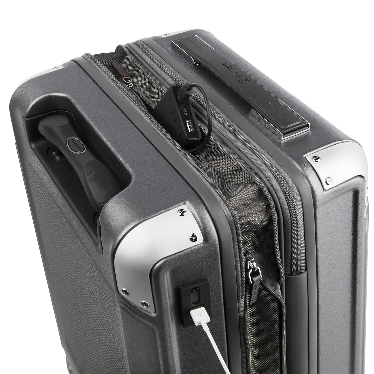 Travelpro Platinum Elite Hardside Expandable Spinner Wheel Luggage TSA Lock Hard Shell Polycarbonate Suitcase, Compact Carry on 20-Inch