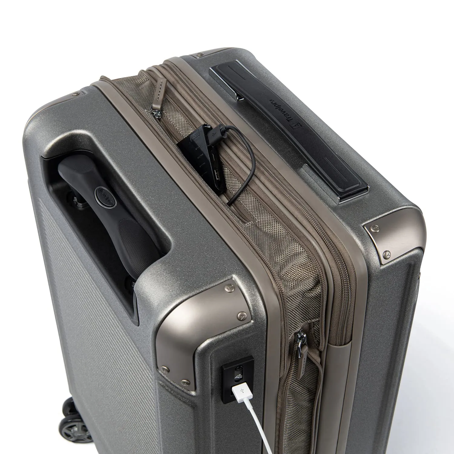 Travelpro Platinum Elite Hardside Expandable Spinner Wheel Luggage TSA Lock Hard Shell Polycarbonate Suitcase, Compact Carry on 20-Inch