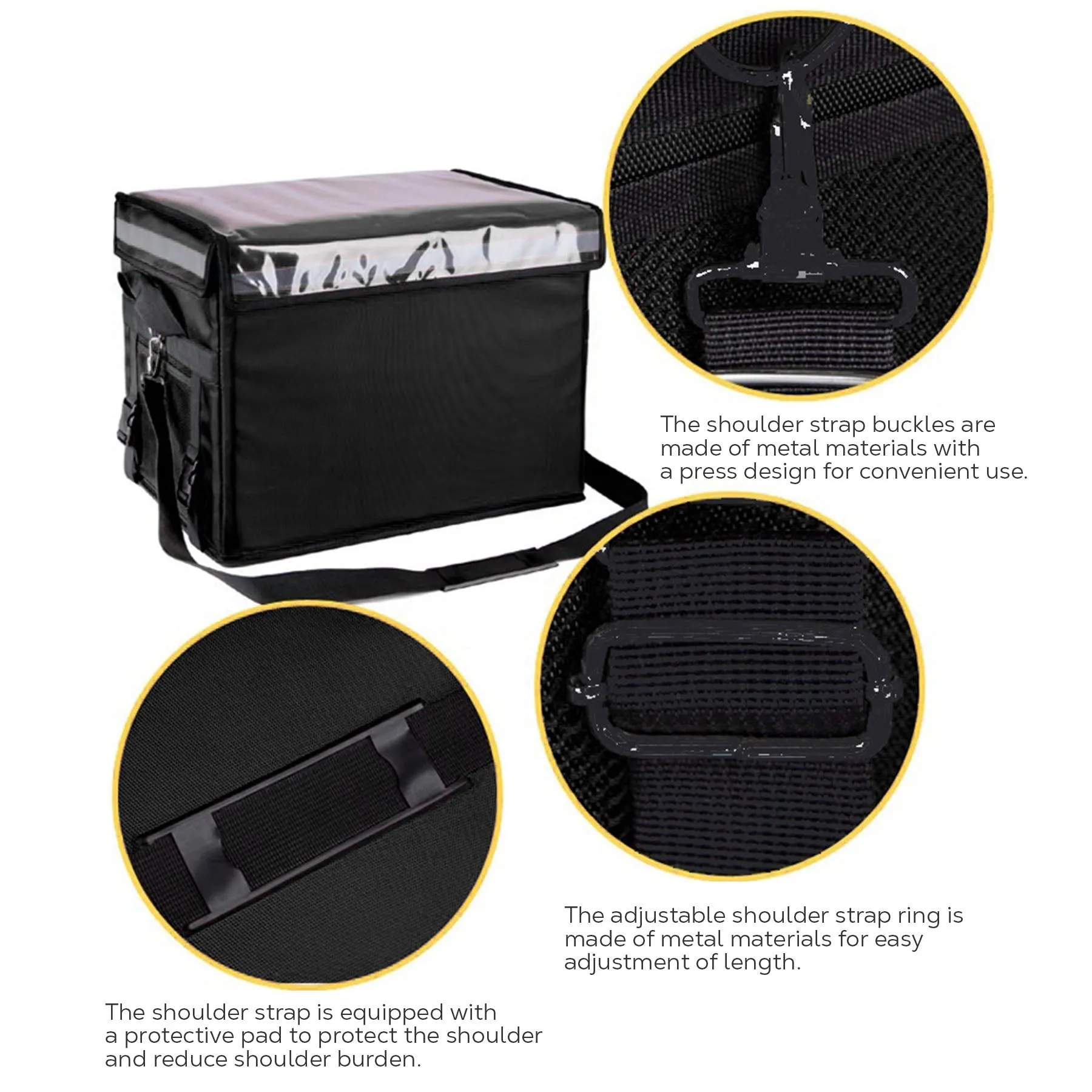 Waterproof Insulated Bag Cooler Picnic Basket for Tricycle